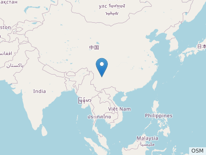 Locations where Tonganosaurus fossils were found.