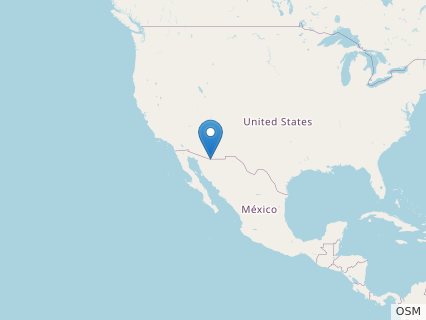 Locations where Tototlmimus fossils were found.