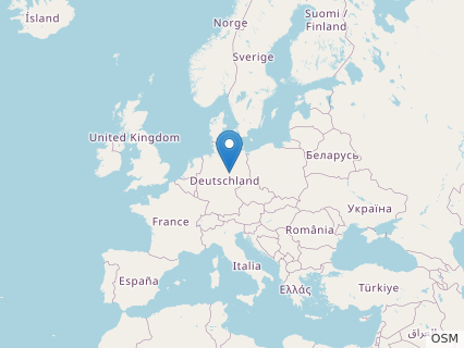 Locations where Trachelosaurus fossils were found.