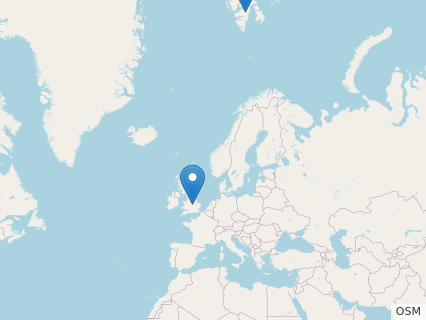 Locations where Tricleidus fossils were found.
