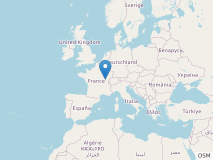 Locations where Vouivria fossils were found.