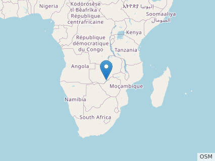 Locations where Vulcanodon fossils were found.