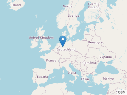 Locations where Westphaliasaurus fossils were found.