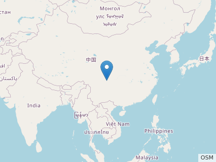 Locations where Xiaosaurus fossils were found.