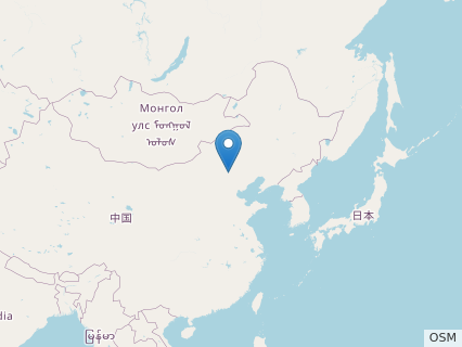 Locations where Xunmenglong fossils were found.