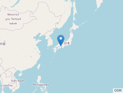 Locations where Yamatosaurus fossils were found.