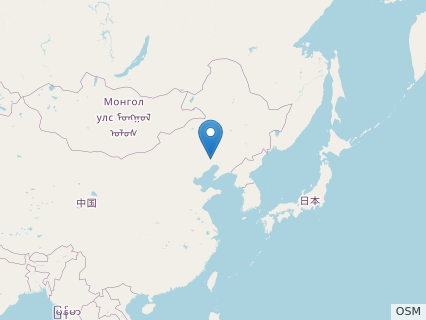 Locations where Yixianopterus fossils were found.