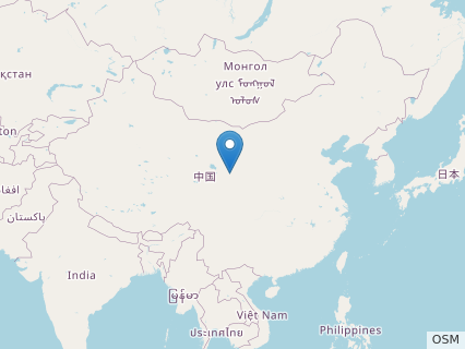 Locations where Yongjinglong fossils were found.
