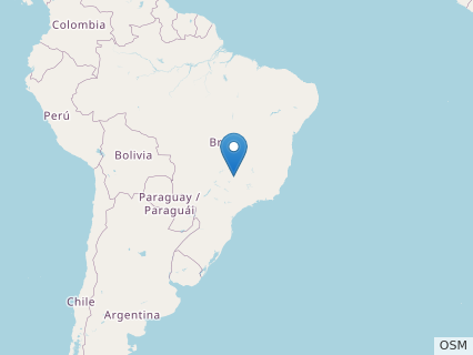 Locations where Ypupiara fossils were found.