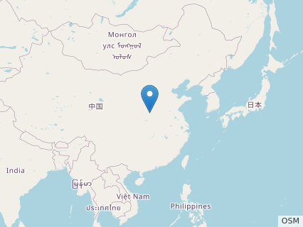 Locations where Yunmenglong fossils were found.