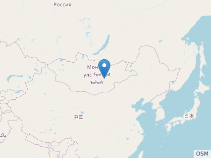 Locations where Zavacephale fossils were found.